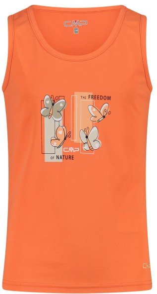 CMP - Girl's Piquet Top - Top Gr 116 orange