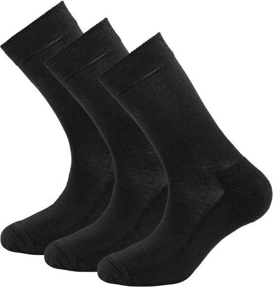 Thumbnail - Devold - Daily Merino Medium Sock 3-Pack - Multifunktionssocken Gr 36-40 schwarz