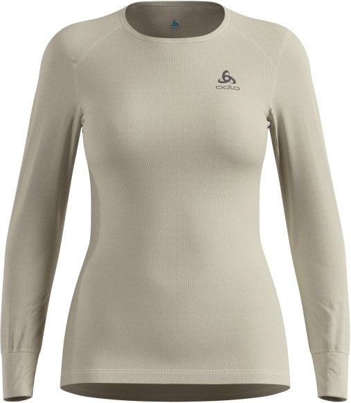 Odlo - Women's BL Top Crew Neck L/S Active Warm Eco - Kunstfaserunterwäsche Gr S beige/grau