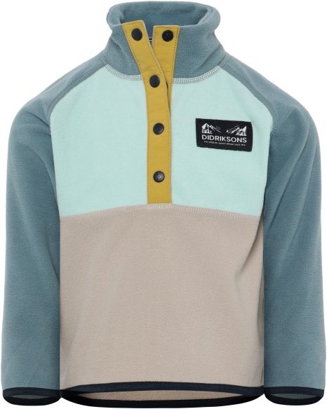 Didriksons - Kid's Monte Half Buttoned 5 - Fleecepullover Gr 80 grau