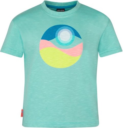 Trollkids - Girl's Halsafjord T-Shirt - T-Shirt Gr 98 türkis