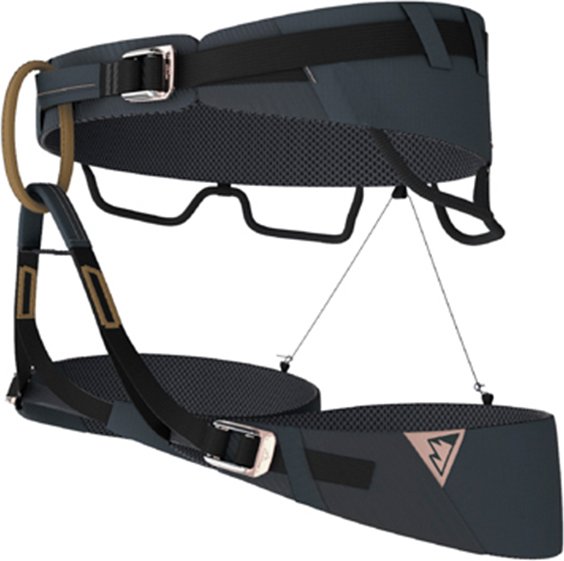 Thumbnail - Blue Ice - Cuesta ADJ Harness - Klettergurt Gr S schwarz