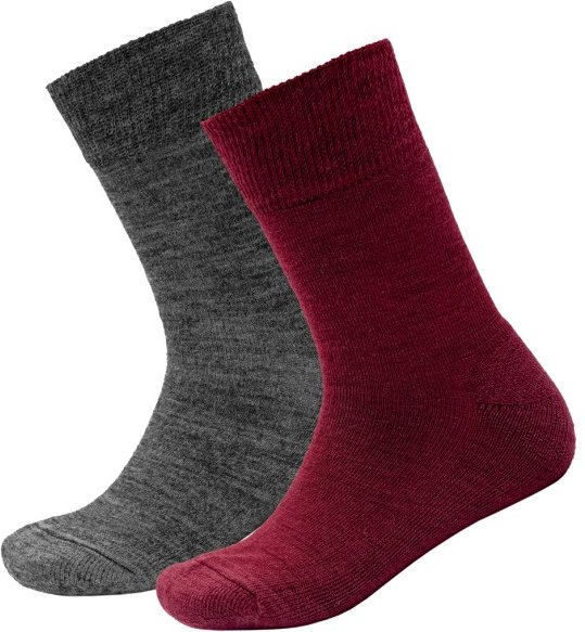 Thumbnail - Devold - Kid's Daily Merino Medium Sock 2-Pack - Multifunktionssocken Gr 31-34 rot