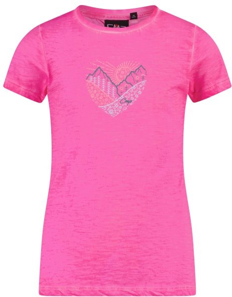 CMP - Girl's Slub Jersey T-Shirt - T-Shirt Gr 176 rosa