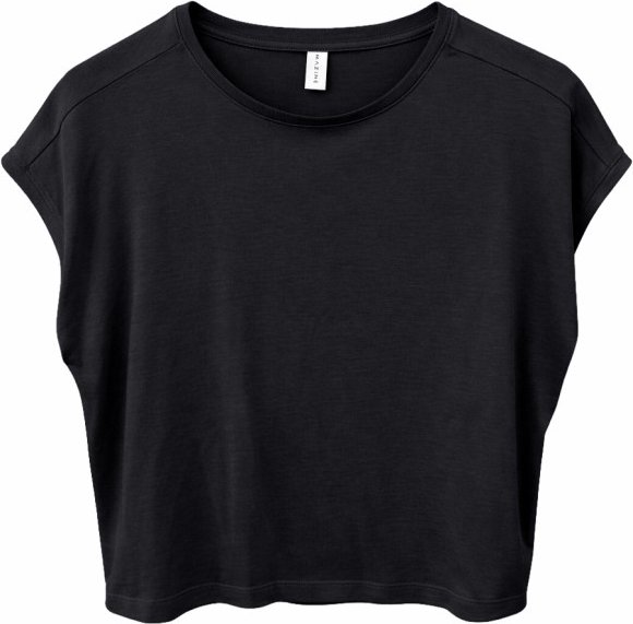 Mazine - Women's Ecovero Viscose Cropped T-Shirt - T-Shirt Gr XS schwarz