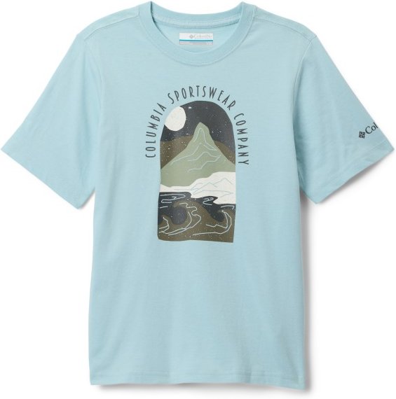 Columbia - Kid's Valley Creek II S/S Graphic Shirt - T-Shirt Gr S blau/grau