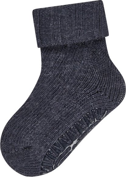 Sterntaler - Kid's Fliesen Flitzer Wolle - Hüttenschuhe Gr 19/20 blau/grau