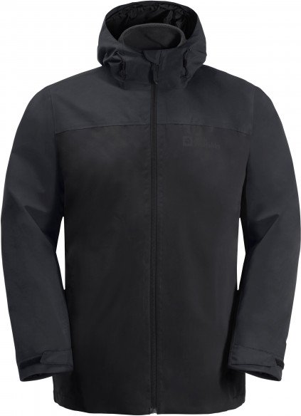 Thumbnail - Jack Wolfskin - Taubenberg 3in1 Jacket - Doppeljacke Gr M schwarz