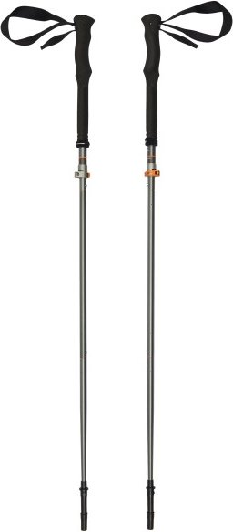 Komperdell - Mountain Trail FXO - Trekkingstöcke Gr 120-135 cm schwarz/orange