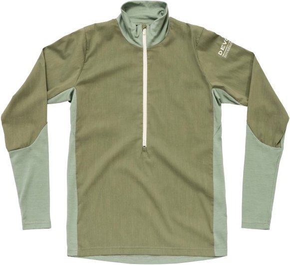 Thumbnail - Devold - Women's Endurance Merino Cover Zip - Merinoshirt Gr M oliv