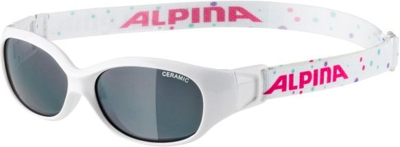 Alpina - Sports Flexxy Kids Ceramic Black S3 - Sonnenbrille grau/weiß