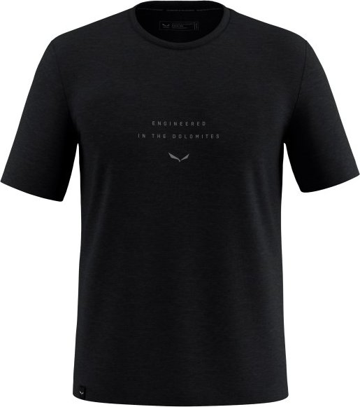 Salewa - Eagle EITD Alpine Merino T-Shirt - Merinoshirt Gr 46 schwarz