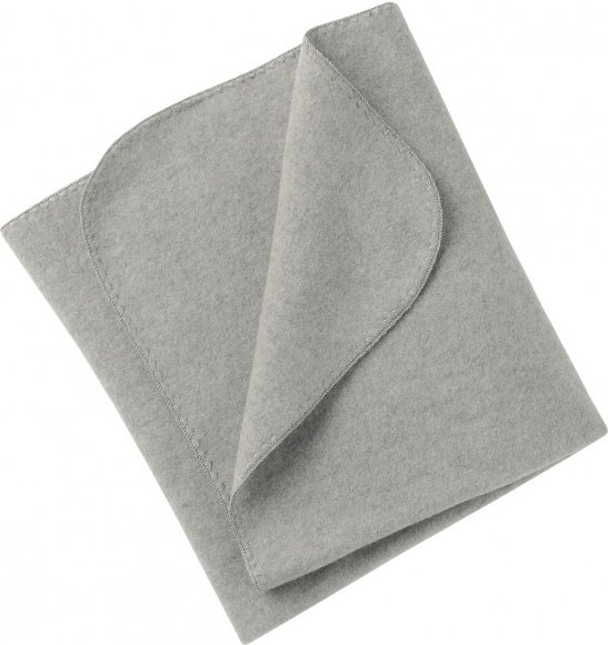 Engel - Baby-Decke mit Muschelkante - Decke Gr 80 x 100 cm grau