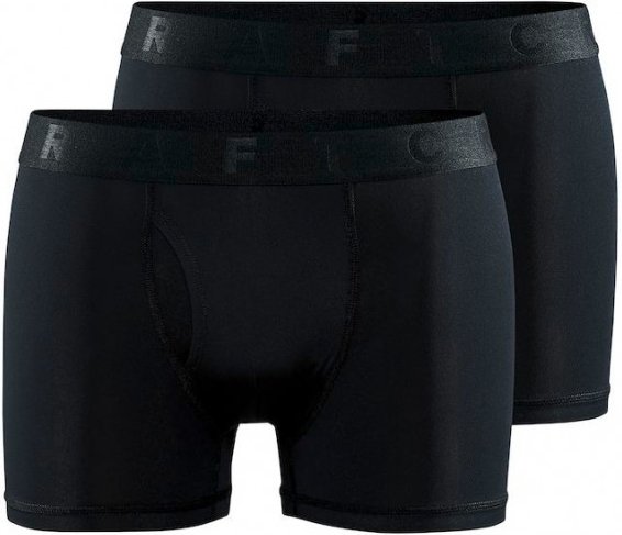 Craft - Core Dry Boxer 3-Inch 2-Pack - Kunstfaserunterwäsche Gr L schwarz
