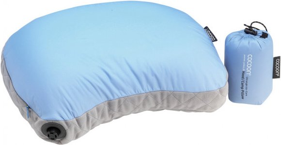 Cocoon - Air Core Hood / Camp Pillow Ultralight - Kissen Gr 28 x 37 cm blau/grau