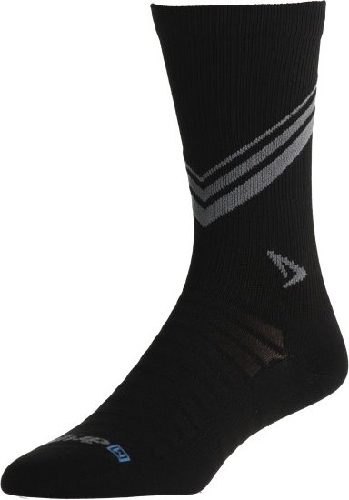 Drymax - Hyper Thin Running Crew - Laufsocken Gr S schwarz