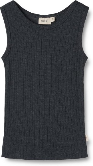 WHEAT - Kid's Wollunterhemd für Jungs - Merinounterwäsche Gr 110 schwarz