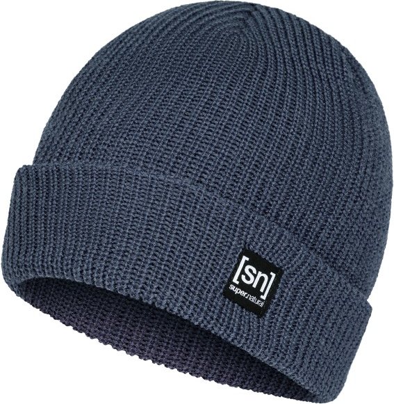 super.natural - Merino Basic Beanie - Mütze Gr One Size blau