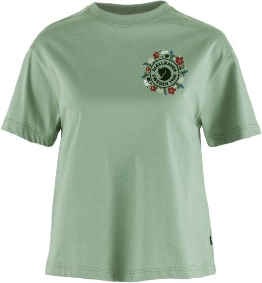 Thumbnail - Fjällräven - Women's Fjällblomster Logo T-Shirt - T-Shirt Gr M grün