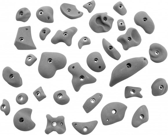 KMZ Holds - Set 5 - 33er S-Mega Klettergriffset grau