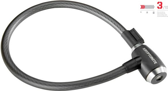 Kryptonite - KryptoFlex 1565 Key Cable - Fahrradschloss Gr 65 cm grau