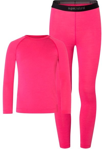 super.natural - Kid's Tundra175 Base Set - Merinounterwäsche Gr 152 rosa