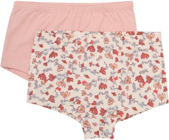 Thumbnail - Minymo - Kid's Briefs AOP No. 124070 2-Pack - Unterhose Gr 128 rosa