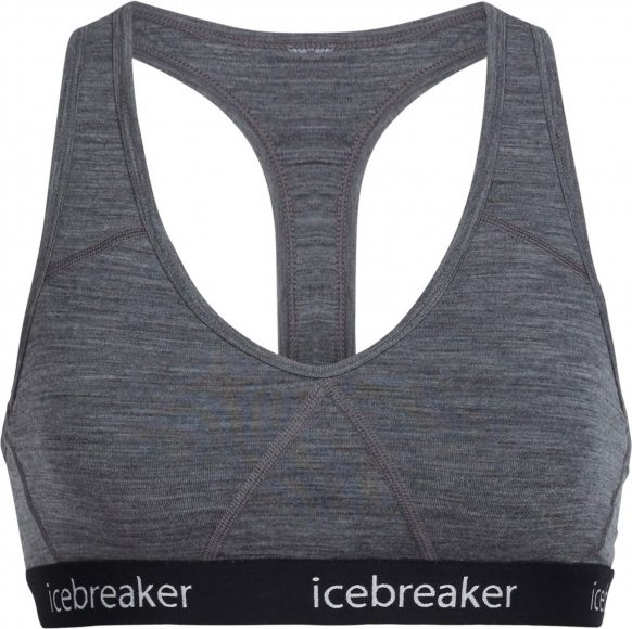 Icebreaker - Women's Sprite Racerback Bra - Merinounterwäsche Gr XS grau/blau