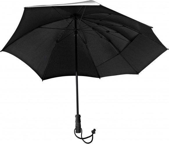 EuroSchirm - Swing Backpack Handsfree - Regenschirm silber / uv schutz 50+