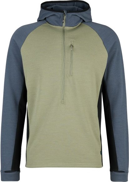 Stoic - MerinoWaffleFleece320 NorrdalSt. 3/4 Zip Hoody - Merinohoodie Gr M oliv