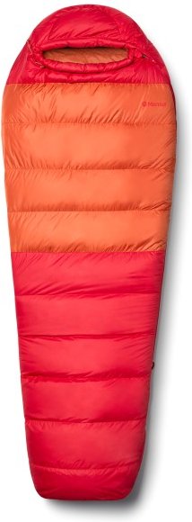 Thumbnail - Marmot - Lost Coast 40 - Daunenschlafsack Gr bis 198 cm - Long rot/braun