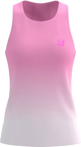 Compressport - Women's Performance Singlet - Laufshirt Gr XS begonia /weiß
