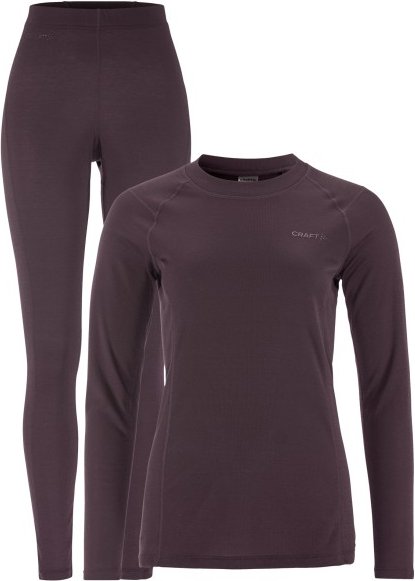 Thumbnail - Craft - Women's Core Warm Baselayer Set - Kunstfaserunterwäsche Gr XL grau