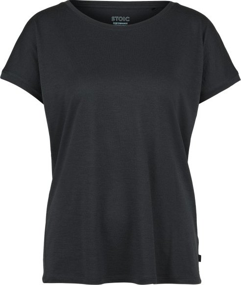 Stoic - Women's Merino155 LaholmSt. Loose Shirt - Merinoshirt Gr S schwarz