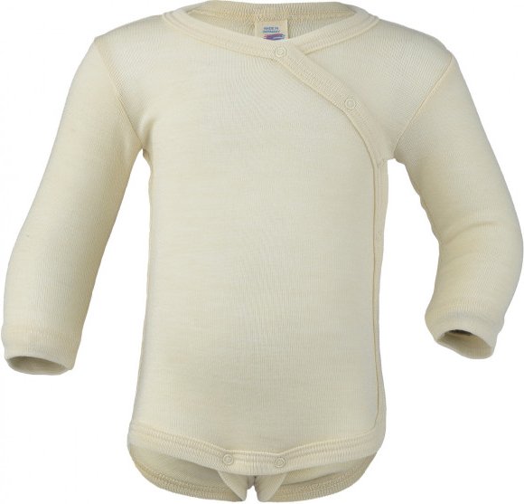 Engel - Kid's Wickelbody L/S - Merinounterwäsche Gr 62/68 beige