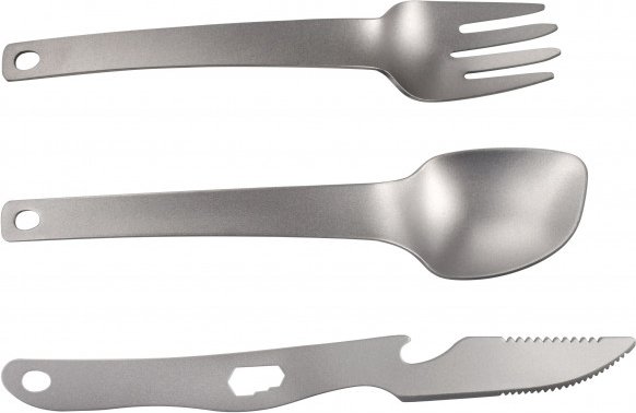 Origin Outdoors - Besteckset Titan Recent - Besteck-Set grau
