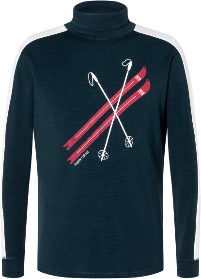 super.natural - Kryssede Ski Roll Neck - Pullover Gr XL blau