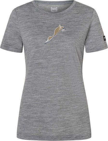 super.natural - Women's Duck Dive Tee - Merinoshirt Gr XS grau/ various