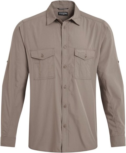 Thumbnail - Craghoppers - Kiwi II Long Sleeved Shirt - Hemd Gr L braun