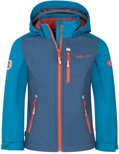 Trollkids - Kid's Balestrand Jacket - Softshelljacke Gr 104 blau