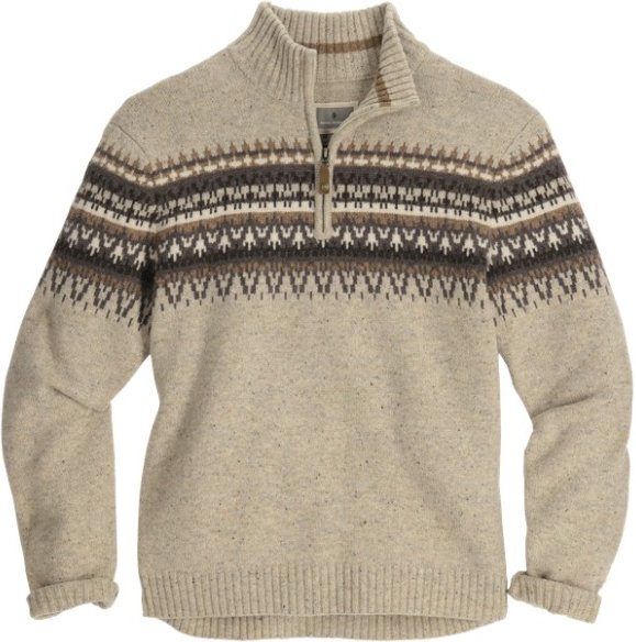 Royal Robbins - Arch Rock 1/4 Zip - Merinopullover Gr XL beige