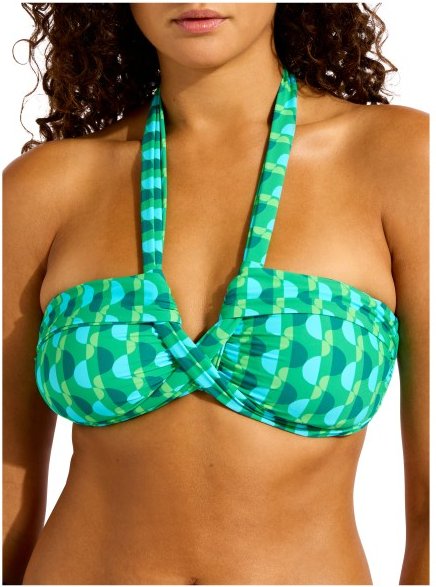 Seafolly - Women's Sorrento Halter Bandeau - Bikini-Top Gr 38 bunt