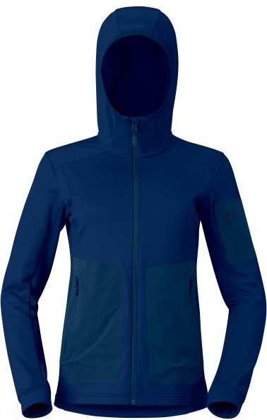 Norrøna - Women's Falketind Warm2 Stretch Hood - Fleecejacke Gr M blau