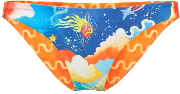 Seafolly - Women's Aquarius Reversible High Cut Pant - Badehose Gr 42 bunt