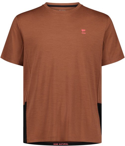 Mons Royale - Tarn Merino Shift T-Shirt - Radtrikot Gr S braun