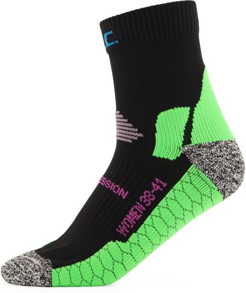 P.A.C. - Women's RN 6.0 Running Pro Mid Compression - Kompressionssocken Gr 35-37 schwarz