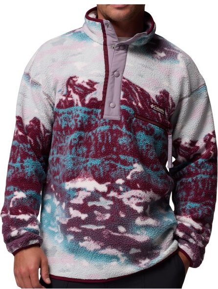Thumbnail - Columbia - Helvetia II Printed Half Snap Fleece - Fleecepullover Gr S bunt