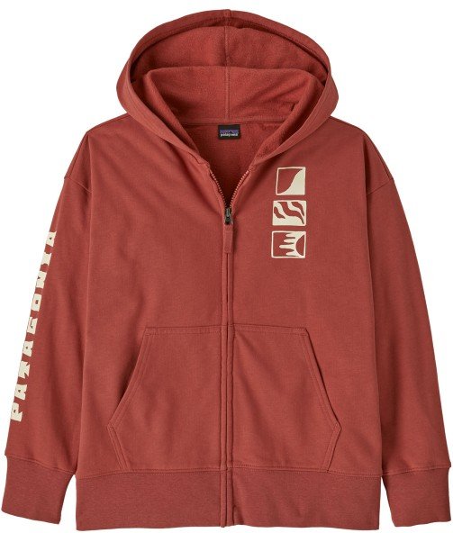 Patagonia - Kid's Full-Zip Hoody Sweatshirt - Sweat- & Trainingsjacke Gr XS rot