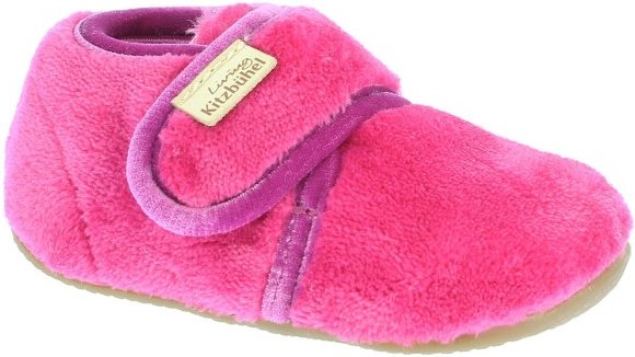 Living Kitzbühel - Baby's Klettschuh Samt Unifarben - Hüttenschuhe Gr 18 rosa