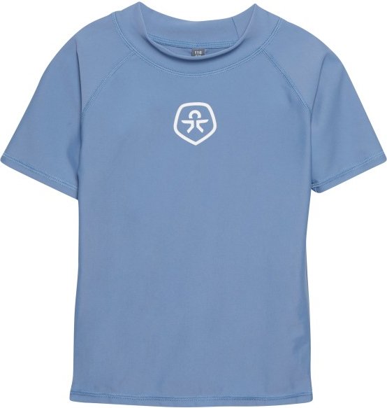 Color Kids - Kid's T-Shirt Solid - Lycra Gr 122 blau